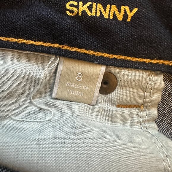 Michael Kors Dark Rinse Stretch Skinny Jeans Womens Size 8 - Picture 6 of 6